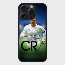 Чехол силиконовый для Apple iPhone 15 Pro матовый Криштиану Роналду #3