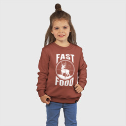 Детский свитшот хлопок Fast food олень в прицеле - фото 2