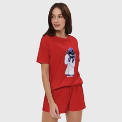 Женская пижама с шортиками хлопок Sad Japanese Aesthetic - фото 2