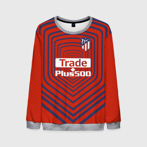 Мужской свитшот 3D Atletico Madrid Original #2, цвет меланж