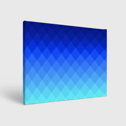 Холст прямоугольный Blue geometria