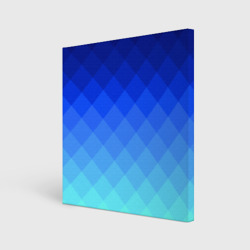 Холст квадратный Blue geometria