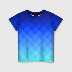 Детская футболка 3D Blue geometria