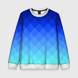 Детский свитшот 3D Blue geometria