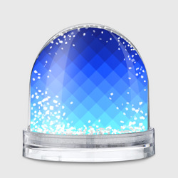 Игрушка Снежный шар Blue geometria