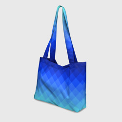 Пляжная сумка 3D Blue geometria - фото 2