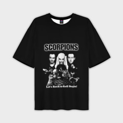 Мужская футболка oversize 3D Группа Scorpions