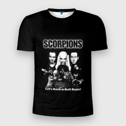 Мужская футболка 3D Slim Группа Scorpions