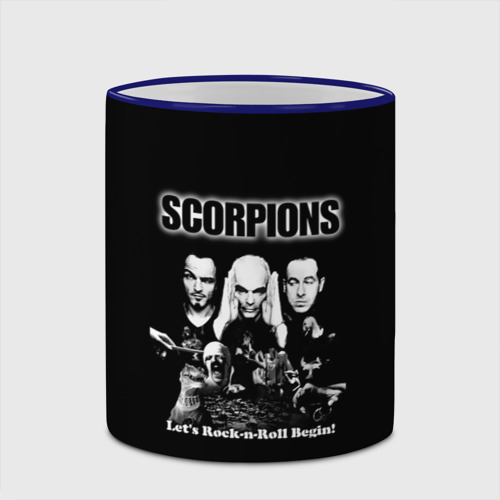 Кружка с полной запечаткой Группа Scorpions, цвет Кант синий - фото 4