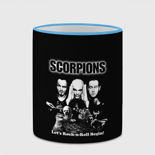 Кружка с полной запечаткой Группа Scorpions, цвет Кант небесно-голубой - фото 4