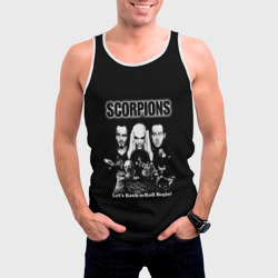 Мужская майка 3D Группа Scorpions - фото 2