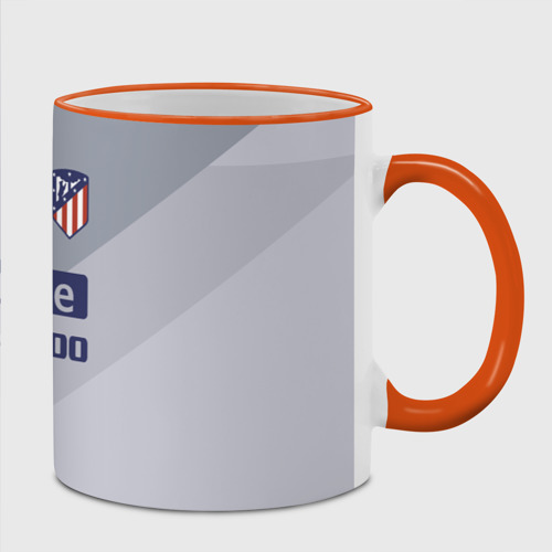 Кружка с полной запечаткой Atletico Madrid Original #9, цвет Кант оранжевый