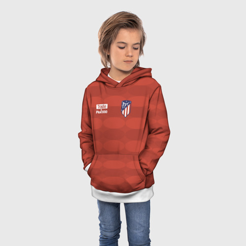 Детская толстовка 3D Atletico Madrid Original #10, цвет белый - фото 3