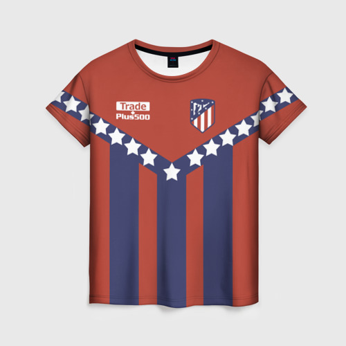 Женская футболка 3D Atletico Madrid Original #11, цвет 3D печать