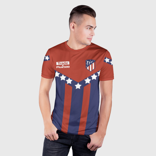 Мужская футболка 3D Slim Atletico Madrid Original #11, цвет 3D печать - фото 3