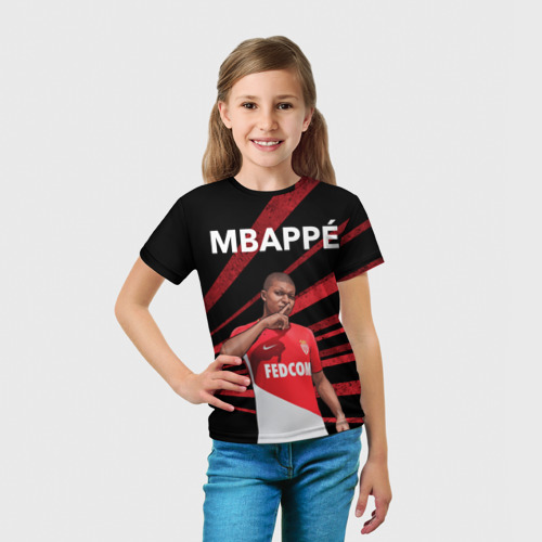 Детская футболка 3D Kylian Mbappe, цвет 3D печать - фото 5