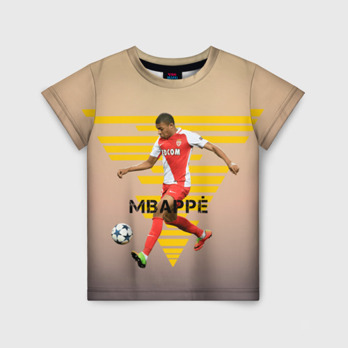 Детская футболка 3D Kylian Mbappe, цвет 3D печать