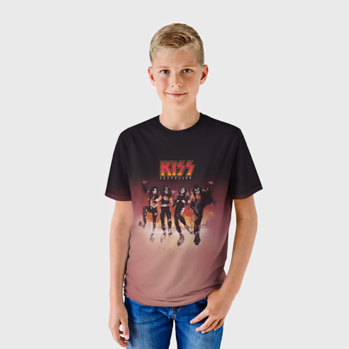 Детская футболка 3D Группа Kiss Фото 01 Детская футболка 3D Группа Kiss Фото 01