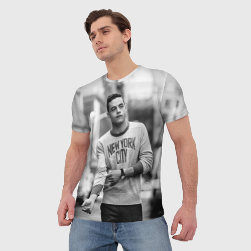 Мужская футболка 3D Rami Malek, цвет 3D печать - фото 3