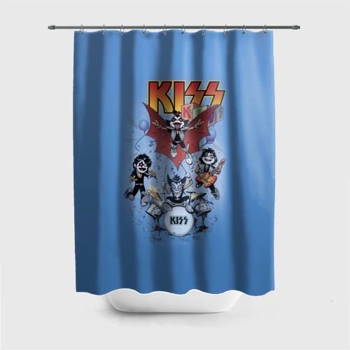 Штора 3D для ванной Kiss Фото 01 Штора 3D для ванной Kiss Фото 01