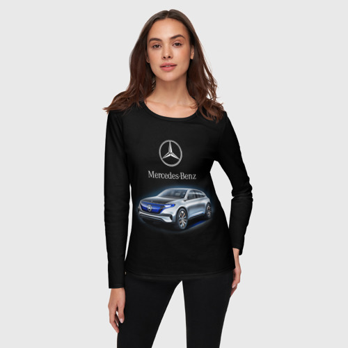 Женский лонгслив 3D Mercedes-Benz - фото 3