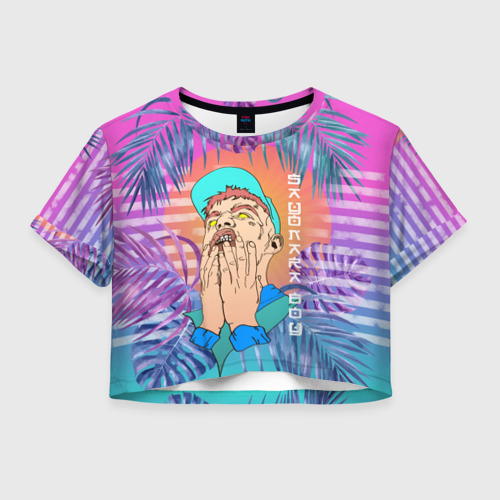 Женская футболка Crop-top 3D Sayonara Boy, цвет 3D печать