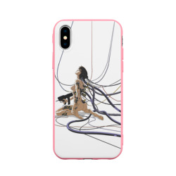 Чехол для iPhone X матовый Ghost in the shell Motoko