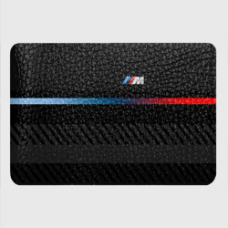 Картхолдер с принтом BMW brand color для любого человека, вид спереди №3. Цвет основы: черный