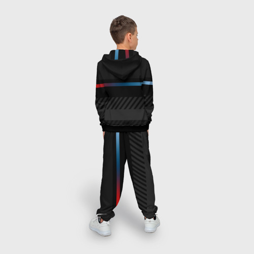 Детский 3D костюм с принтом BMW brand color, вид сзади #2
