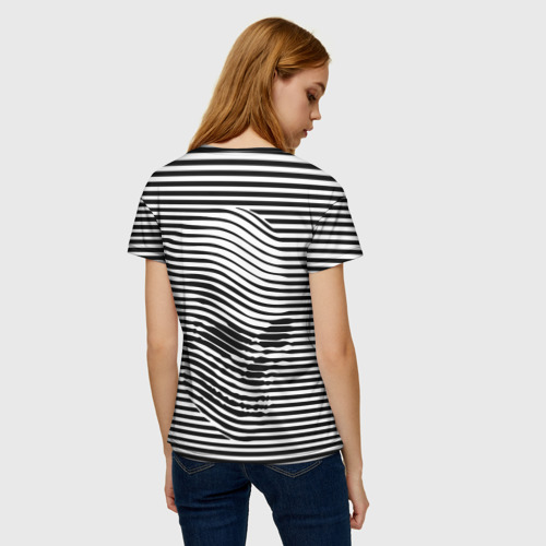 Женская футболка 3D Череп, цвет 3D печать - фото 4