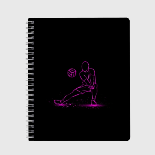 Тетрадь Volleyball in neon