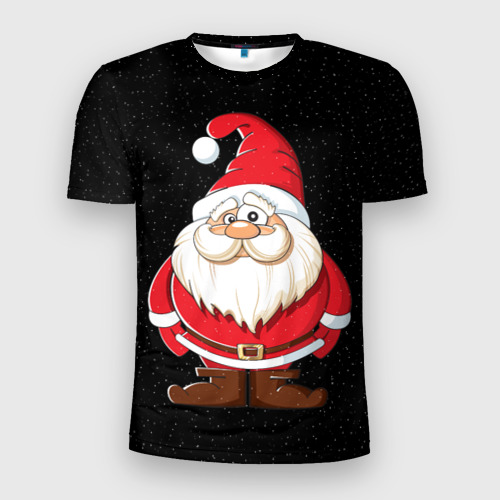 Мужская футболка 3D Slim Санта, цвет 3D печать