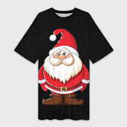 Платье-футболка 3D Санта