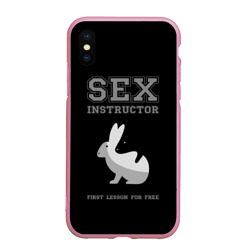 Чехол для iPhone XS Max матовый Sex Instructor