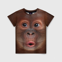 Детская футболка 3D Орангутанг BigFace