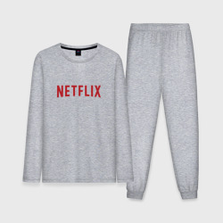 Мужская пижама с лонгсливом хлопок Netflix