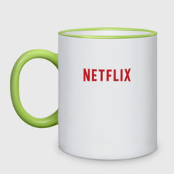 Кружка двухцветная Netflix