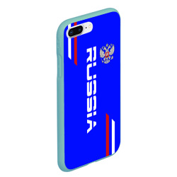 Чехол для iPhone 7Plus/8 Plus матовый Russia надпись и герб - фото 2