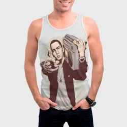 Мужская майка 3D Eminem Art - фото 2