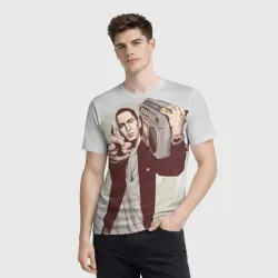 Мужская футболка 3D Eminem Art - фото 2