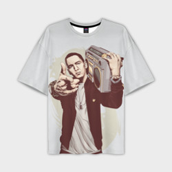 Мужская футболка oversize 3D Eminem Art