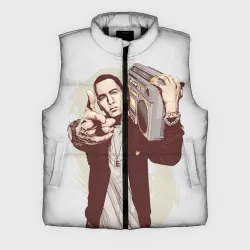 Мужской жилет утепленный 3D Eminem Art