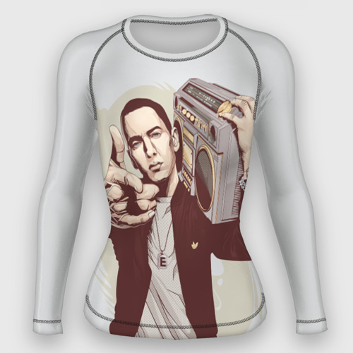 Женский рашгард 3D Eminem Art, цвет 3D печать