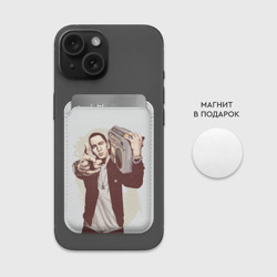 Картхолдер Magsafe магнитный Eminem Art - фото 2