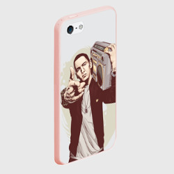 Чехол для iPhone 5/5S матовый Eminem Art - фото 2
