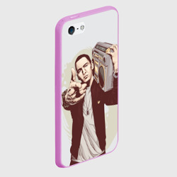 Чехол для iPhone 5/5S матовый Eminem Art - фото 2