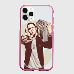 Чехол для iPhone 11 Pro матовый Eminem Art