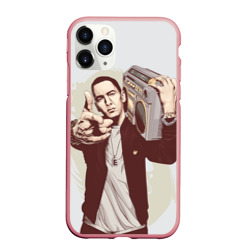 Чехол для iPhone 11 Pro Max матовый Eminem Art