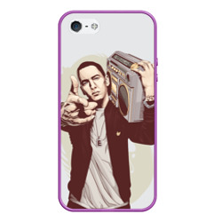 Чехол для iPhone 5/5S матовый Eminem Art