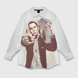 Женская рубашка oversize 3D Eminem Art